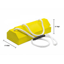 Load image into Gallery viewer, 20" Single Aviation Wheel Chock with 50" Qantas Locking Rope, Rubber Pad &amp; Handle — image 3 of 6