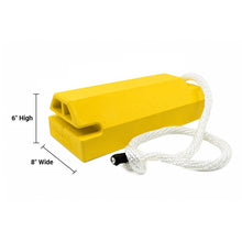 Load image into Gallery viewer, 20" Single Aviation Wheel Chock for Over-Sized Aircraft with 36" Locking Rope &amp; Rubber Pad — image 3 of 5