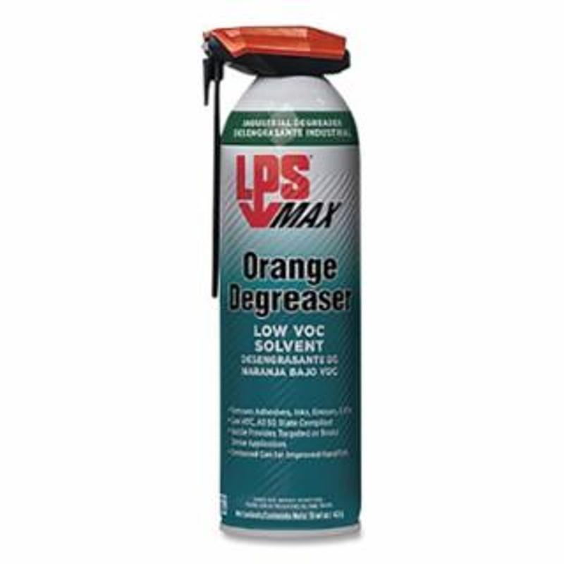 LPS MAX Orange Degreaser Low VOC Solvent, 15 oz, Aerosol 12 EA / CA