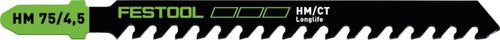 Festool Abrasive Materials 3 in. Jigsaw Blade HM 75/4.5, 1-Pack 204343