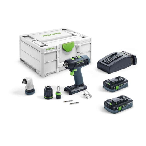 Festool Cordless Drill T18+3 HPC 4.0 I-Set 576991