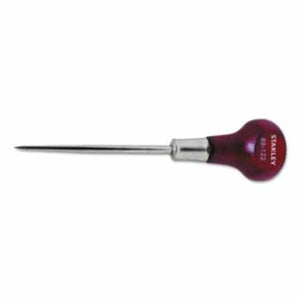 Stanley Wood Handle Scratch Awl, 6 in OAL, 3-3/8 in Shank, Hardwood