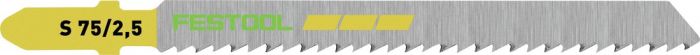 Festool Wood Fine Cut 3 in. Jigsaw Blade S 75/2.5, 5-Pack 204256