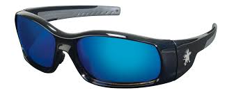MCR SWAGGER® Scratch-Resistant Safety Glasses Blue Mirror Lens Color - 1/EA
