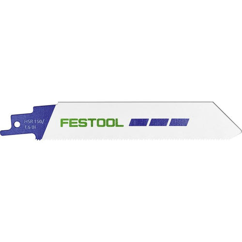 Festool Metal-Cutting 6 in. Reciprocating Saw Blade HSR 150/1.6 bi, 5-Pack 577489