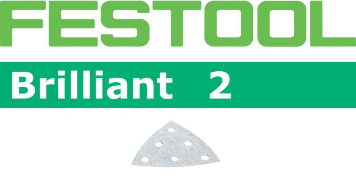 Festool Brilliant P40 Grit Abrasives for DX 93 / RO 90 DX Sanders, Pack of 50