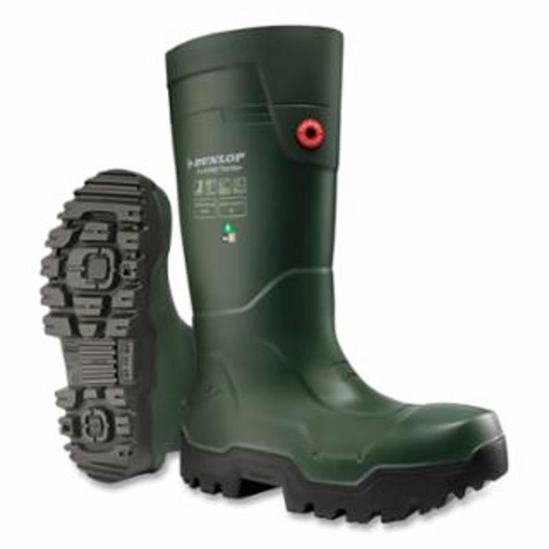 Dunlop Protective Footwear FieldPRO Thermo+ Rubber Boots, Size 15, Gre