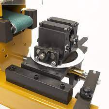 Baileigh Industrial - 220V 1Phase 3HP Abrasive Belt Notcher, 4" Belt Width, Will Notch 3/4" to 2" OD