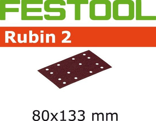 Festool Rubin2 Abrasive 80x133, 40 Grit, 10 pcs 499054