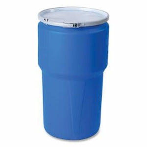 EAGLE Lab Pack Open Head Poly Drum, 14 Gal, Blue, Locking Ring 1 EA / EA