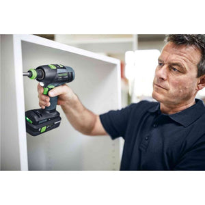 Festool Cordless Drill T 18 Set w/ 4.0Ah Battery Kit 577608