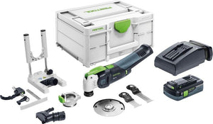 Festool 576590 VECTURO Cordless Oscillator OSC 18 HPC 4.0 EI-Set w/ Accessories and 4.0Ah Kit