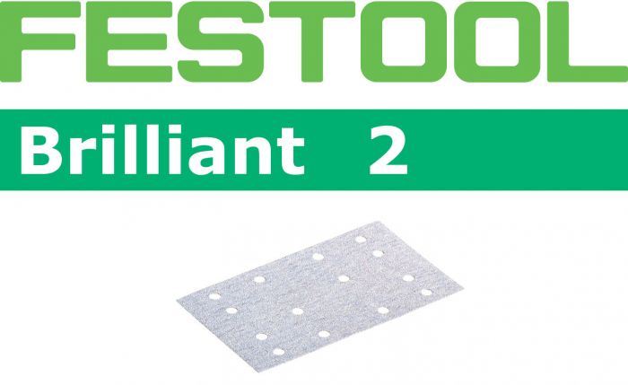 Festool Brilliant P80 Grit Abrasives for RTS 400 / LS 130 Sanders, Pack of 10