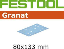 Load image into Gallery viewer, Festool Granat 80 x 133 mm 150G Abrasive Sheet STF 80x133, 100-Pack 497121