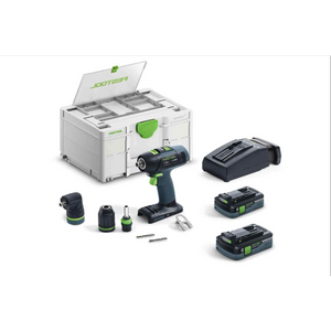 Festool Cordless Drill T 18 Set w/ 4.0Ah Battery Kit 577608