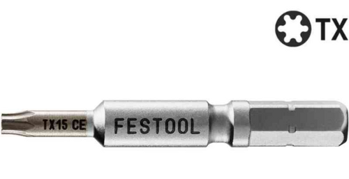 Festool Centrotec Torx Driver Bit 15-50 mm, 2-Pack 205079