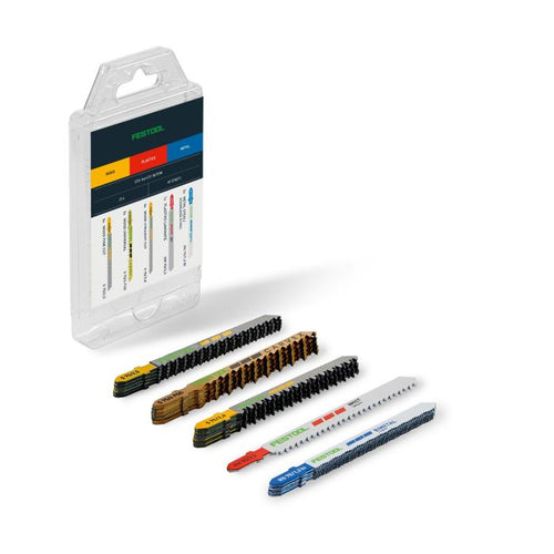 Festool 21-Piece Jigsaw Blade Set STS-Sort/21 W/P/M 578071