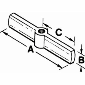 Proto 3/4-12 Acme 2-Way Threaded Crossarm