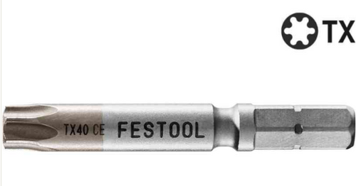 Festool Centrotec Torx Driver Bit 40-50 mm, 2-Pack 205083