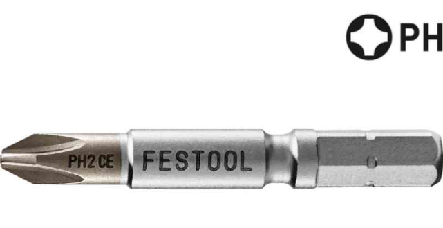 Festool Centrotec Philips Driver Bit 2-50 mm, 2-Pack 205074