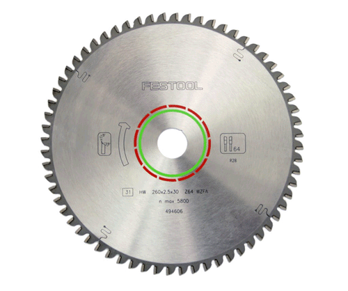 Festool Laminate 10-1/4 in. 64 Tooth Circular Saw Blade 495386