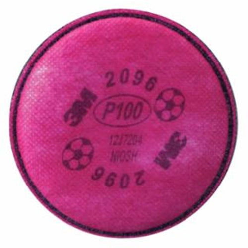 3M 2000 Series Particualte Filter, P100, Organic Vapors/Particulates, Magenta 2 EA / PK