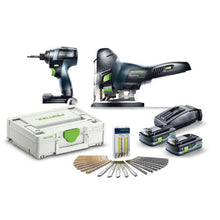Load image into Gallery viewer, Festool Cordless Impact Driver &amp; Jigsaw Combo Kit TID 18 + PSC 420 577120