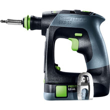 Load image into Gallery viewer, Festool Cordless Drill CXS 12 Set w/ 2.5Ah Battery Kit and Accessories 576869