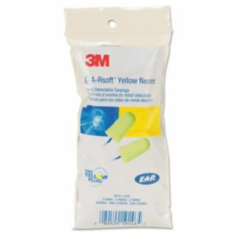 3M E-A-Rsoft™ SuperFit™ Metal Detectable Corded Earplug, Foam, 32 dB, Red/Yellow 2000 PR / CA