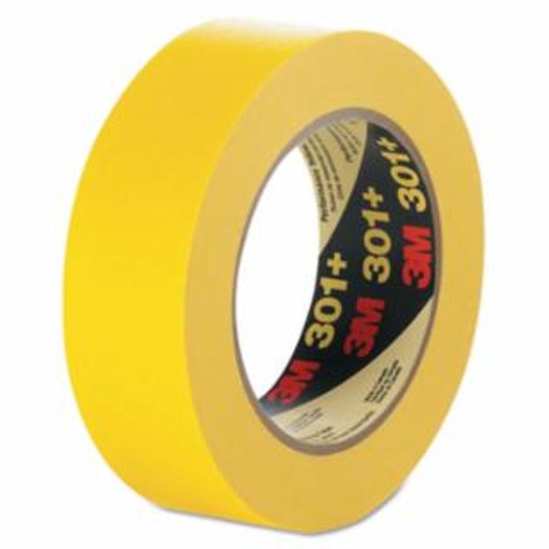 3M Performance Yellow Masking Tape 301+, 48 mm x 55 m x 6.3 mil, Yellow