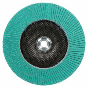 3M Flap Disc 577F, 4 in dia, 80 Grit, 5/8 Arbor, 13300 rpm, Type 29 10 DC / Case