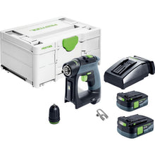 Load image into Gallery viewer, Festool Cordless Drill CXS 12 Plus w/ 2.5Ah Battery Kit 576868