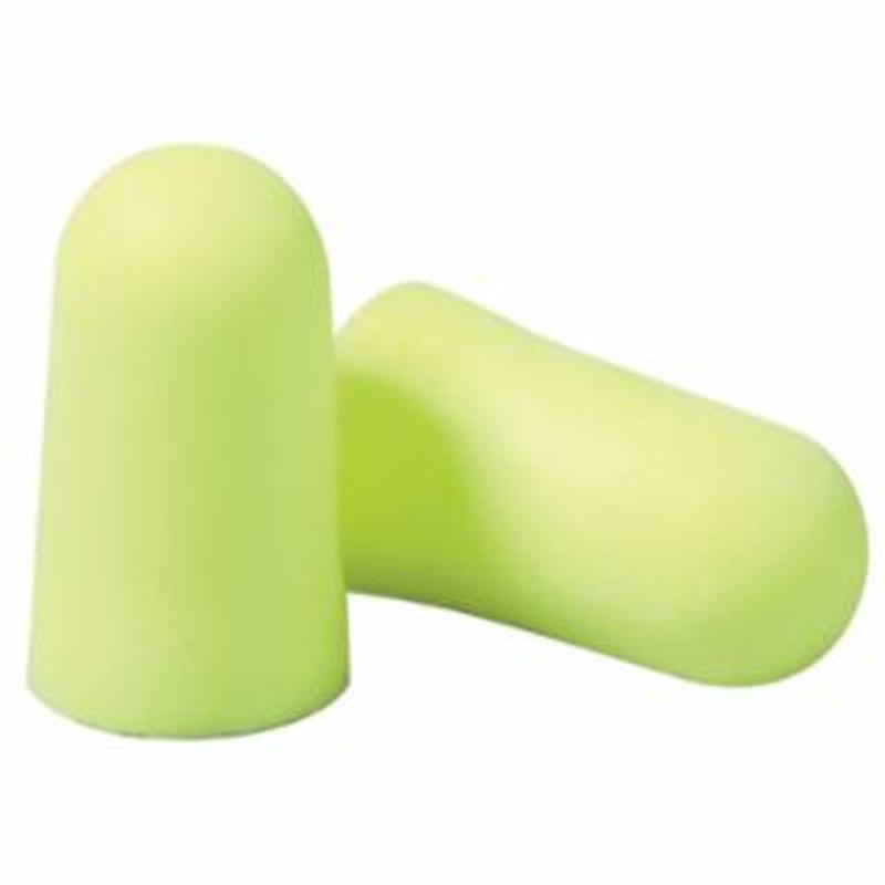 3M E-A-Rsoft™ Yellow Neons™ Foam Earplug, Polyurethane, Large, Uncorded 200 PR / BX