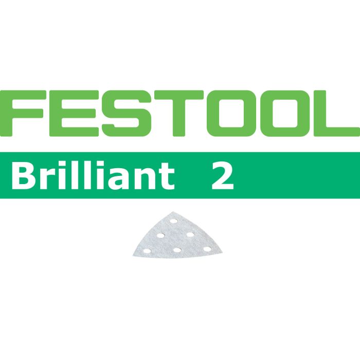 Festool Brilliant P80 Grit Abrasives for DX 93 / RO 90 DX Sanders, Pack of 10
