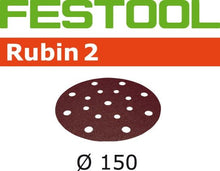 Load image into Gallery viewer, Festool Rubin2 Abrasive 6 in, 40 Grit, 10 pcs 499109
