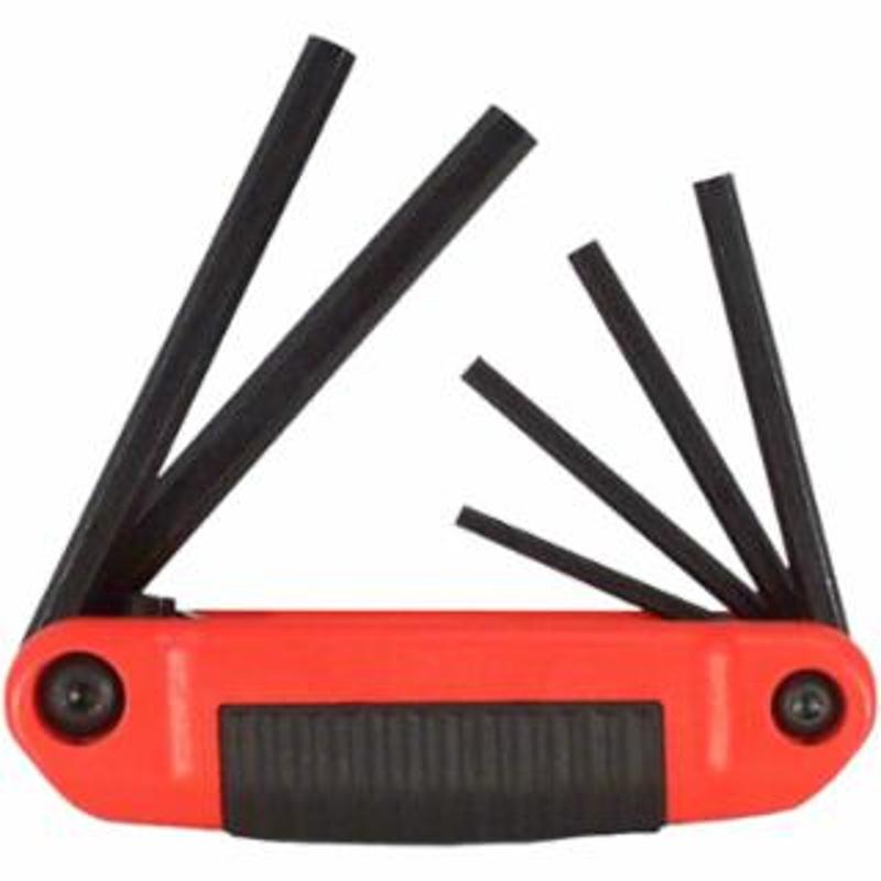 EKLIND TOOL ErgoFold™ Hex Key Set, Hex Tip, Inch, 6 Pc