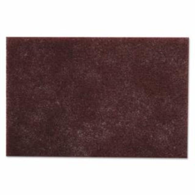 Scotch-Brite Hand Pad, 7447B, Very Fine, Aluminum Oxide, Maroon, 60 EA