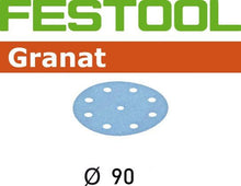 Load image into Gallery viewer, Festool Granat 3-1/2 in. 1000G Sanding Disc STF D90/6, 50-Pack 498328