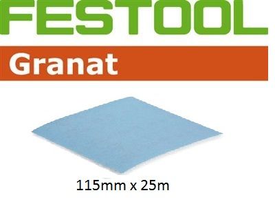 Festool Granat Soft 115mm x 25m 320G Abrasive Roll, 208-Sheets Perforated 497095