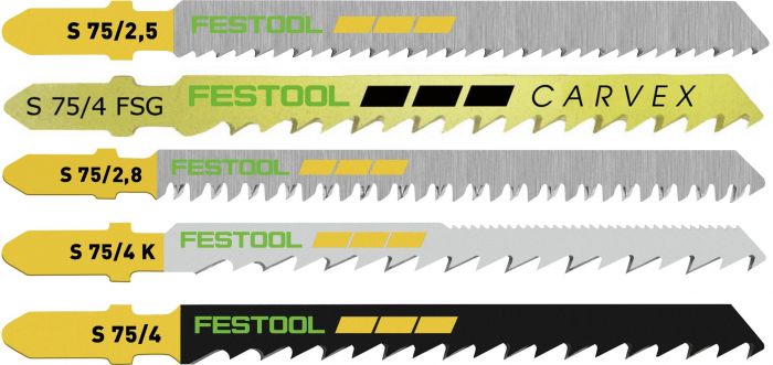Festool Wood Cutting 3 in. Jigsaw Blade Assortment, 25-Pack 204275
