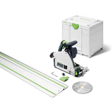 Load image into Gallery viewer, Festool Plunge Cut Track Saw TS 60 KEBQ-F-Plus-FS w/ 55 in. Guide Rail FS 1400 577422