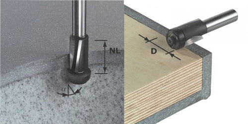 Festool D19 x8 x 4.76 Bearing Guide 493055