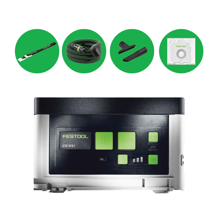 Festool Cordless Dust Extractor CTC SYS I HEPA-Basic 576941