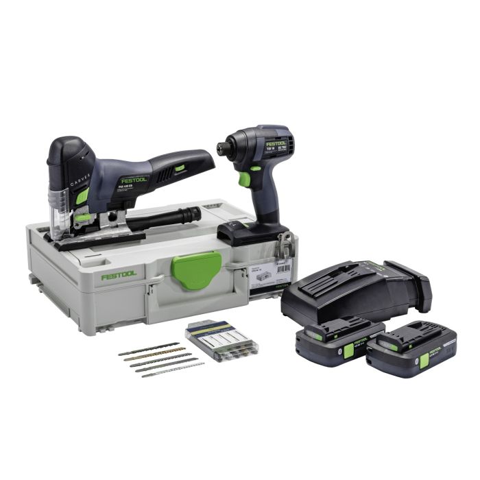 Festool Cordless Impact Driver & Jigsaw Combo Kit TID 18 + PSC 420 577120