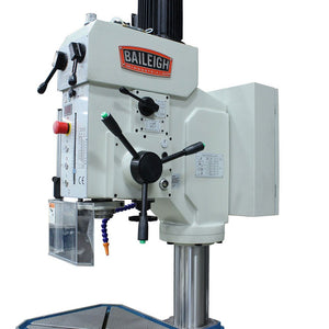 Baileigh Industrial - 220V 3Phase Gear Driven Drill Press. Power Feed, Coolant System, MT4 Spindle