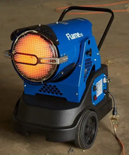 Load image into Gallery viewer, Flame 115 Mobile Infrared Radiant Heater, Portable Hybrid Radiant and Forced Air Heat