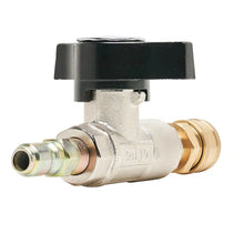 Load image into Gallery viewer, Veloci Plated 3/8&quot; Brass Ball Valve w/QC Installed