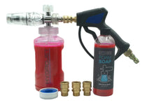 Load image into Gallery viewer, HydroJet Clear Foam Cannon, MTM Hydro SG28 Spray Gun, Soap, and Brass Fittings - 14.1001