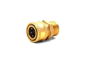 3/8" QC Brass Coupler x  M22 M 15mm Plug