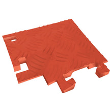 Load image into Gallery viewer, 90 Degree Left Turn for FL1X4, 1-Channel Fastlane Drop-Over Cable Protector, Orange — image 2 of 3